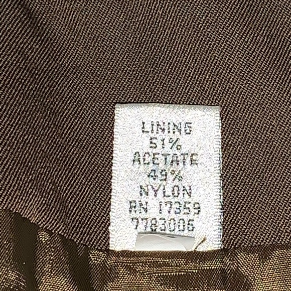 Ellen Tracy vintage tan/brown straight knee length skirt (size 14) - Picture 7 of 9